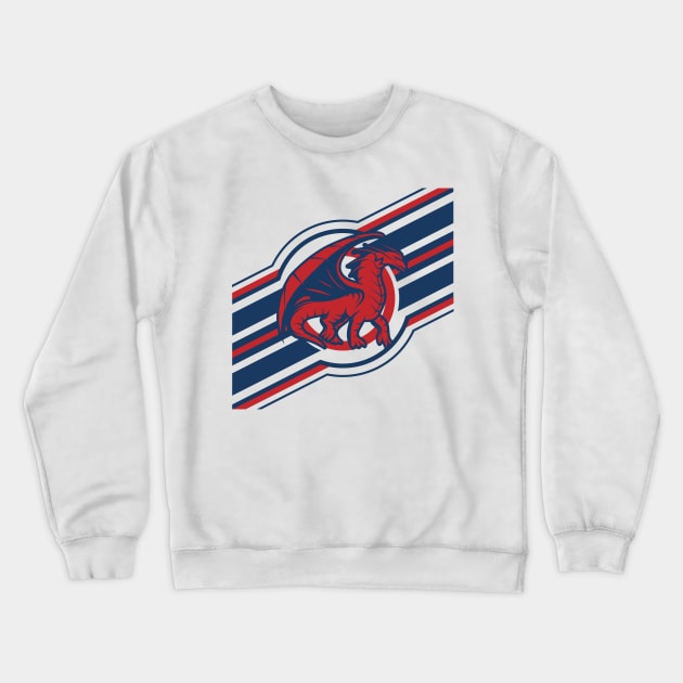 Dragon Sport Team Crewneck Sweatshirt by CTShirts